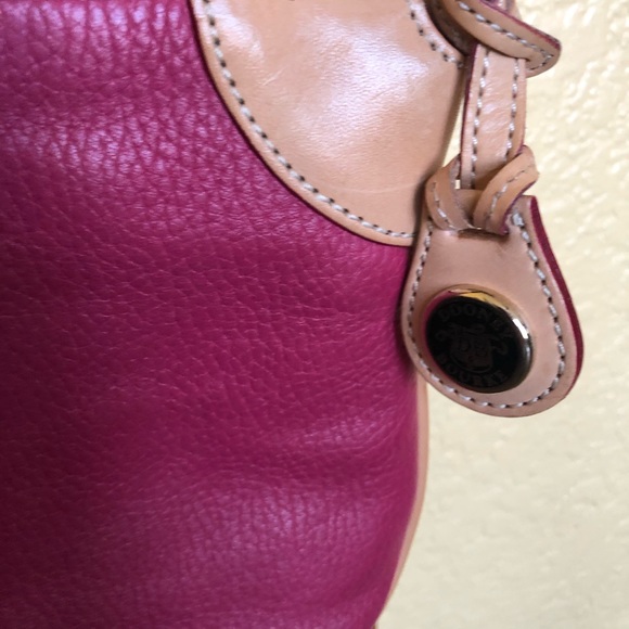Dooney & Bourke Handbags - Dooney & Bourke Pink and Tan Shoulder Bag